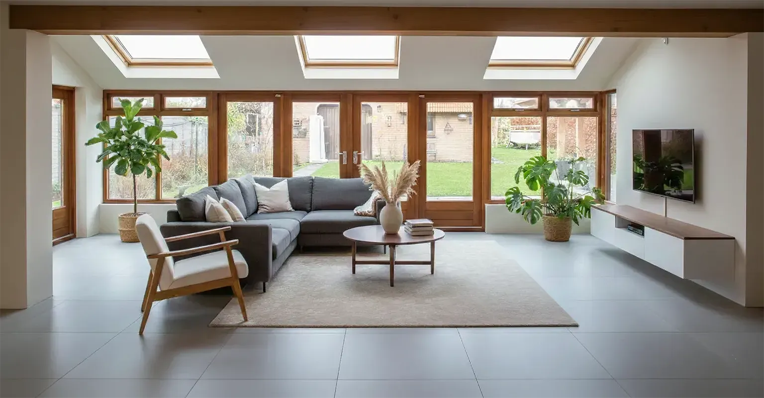 Professioneel stucwerk voor muren en plafonds door een ervaren stukadoor